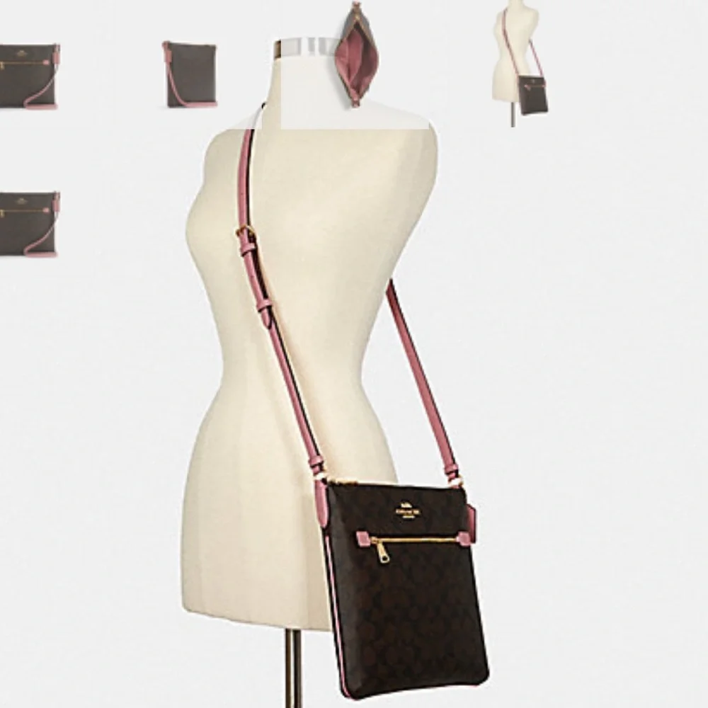 COACH Rowan File Bag In Signature Canvas - Picture 9 of 11